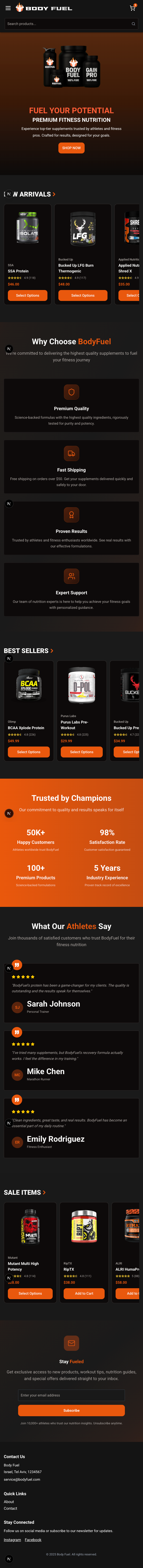 BodyFuel Shop screenshot